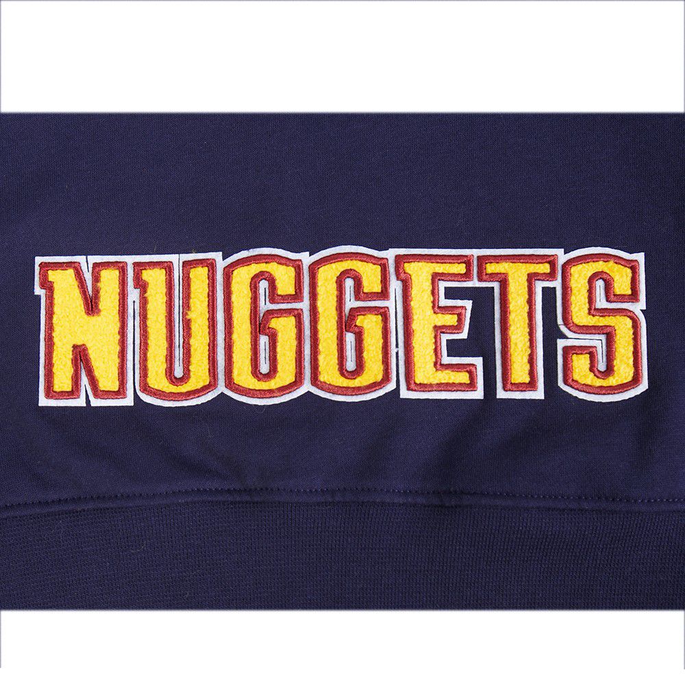 Pro Standard Girls' Denver Nuggets Navy Fleece Full Zip Hoodie product image