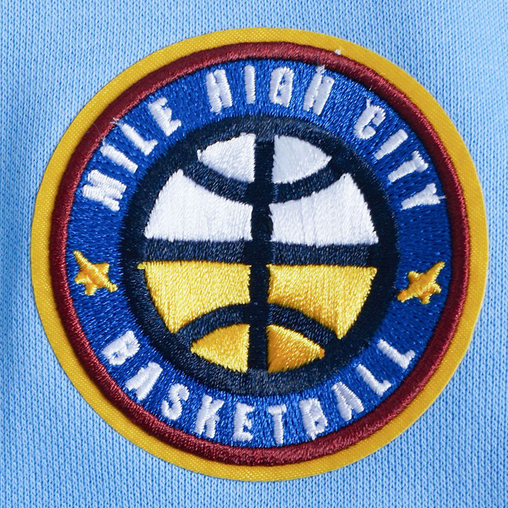 Pro Standard Women's Denver Nuggets Blue Retro Classic Cropped Fleece Pullover Hoodie product image