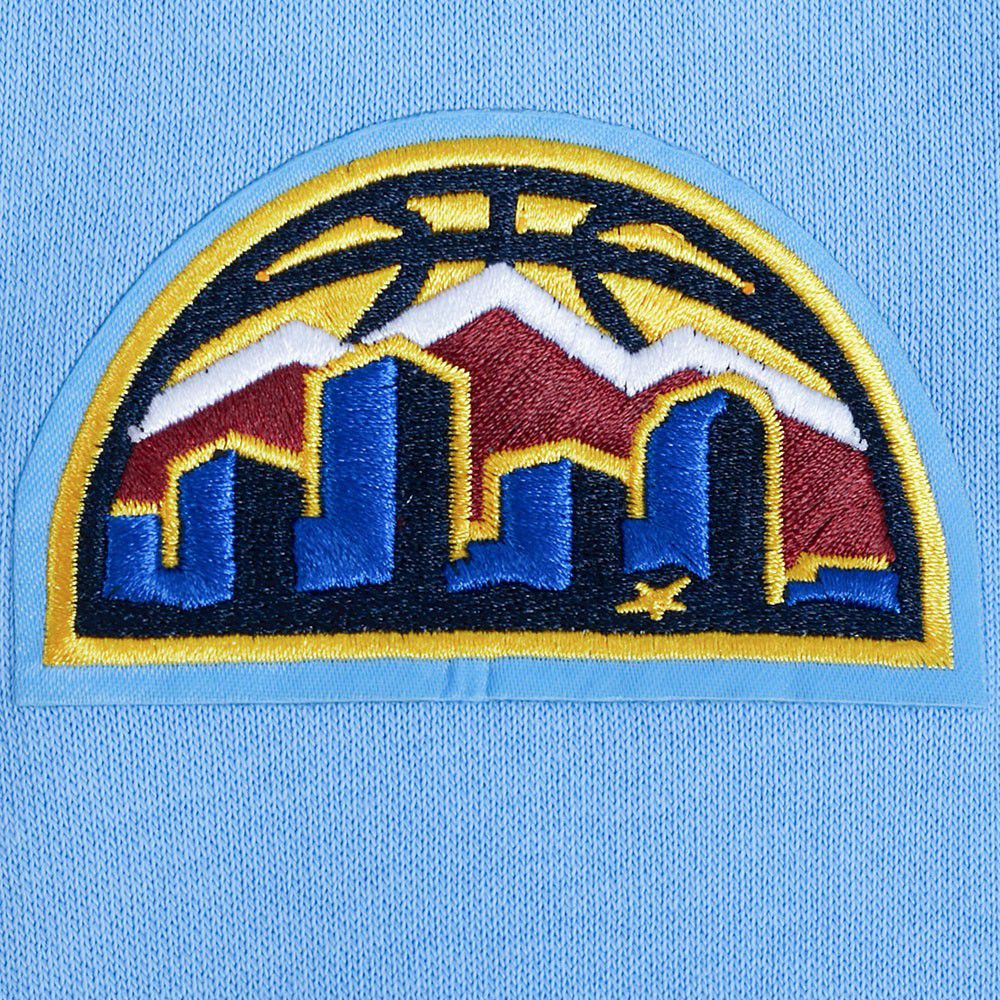 Pro Standard Women's Denver Nuggets Blue Retro Classic Cropped Fleece Pullover Hoodie product image