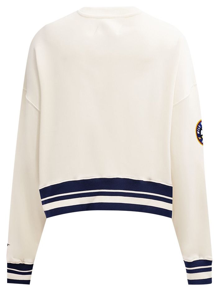Pro Standard Women's Denver Nuggets Off White Retro Classic Fleece Crewneck Sweatshirt product image