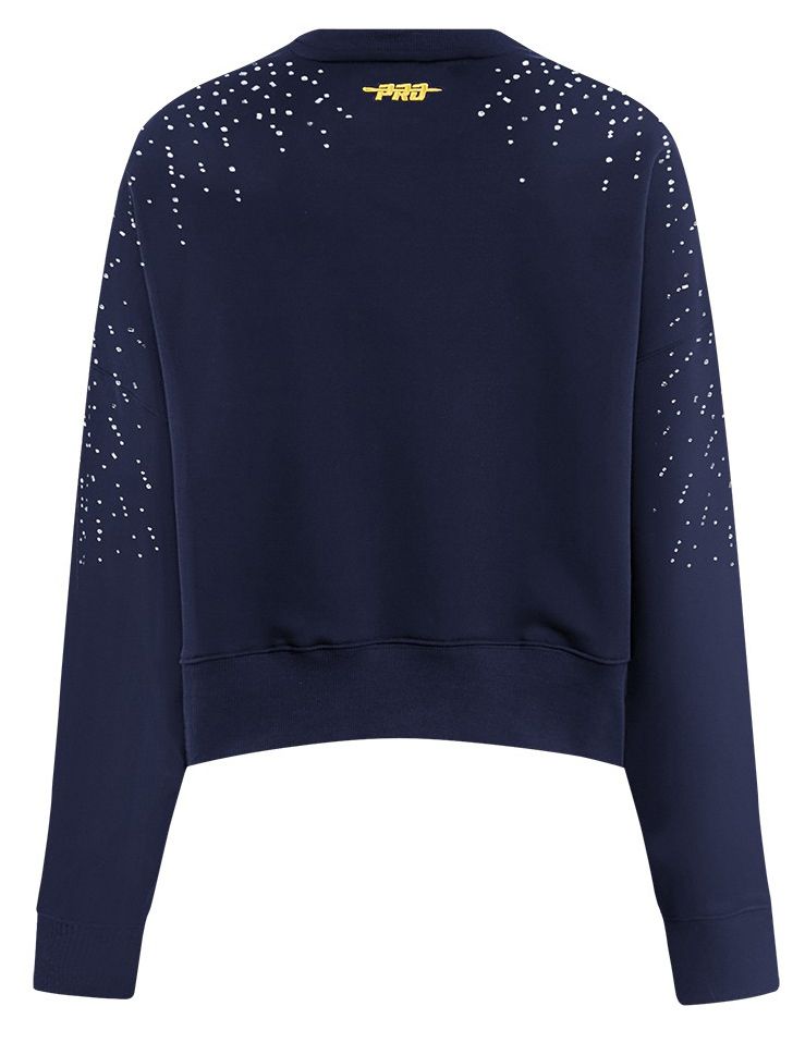 Pro Standard Women's Denver Nuggets Navy Legacy Fleece Crewneck Sweatshirt product image