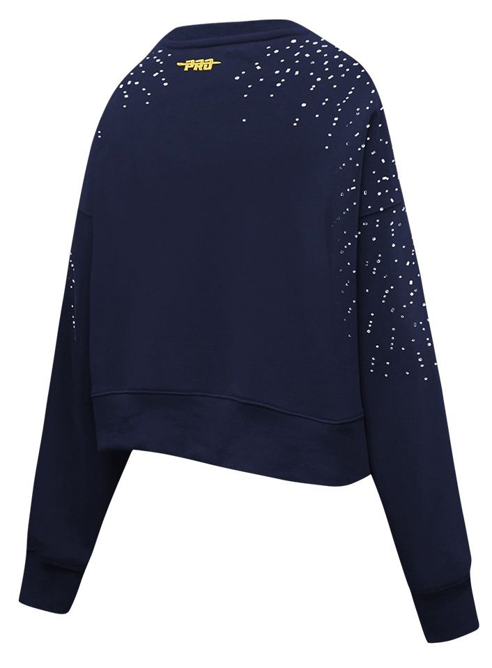 Pro Standard Women's Denver Nuggets Navy Legacy Fleece Crewneck Sweatshirt product image