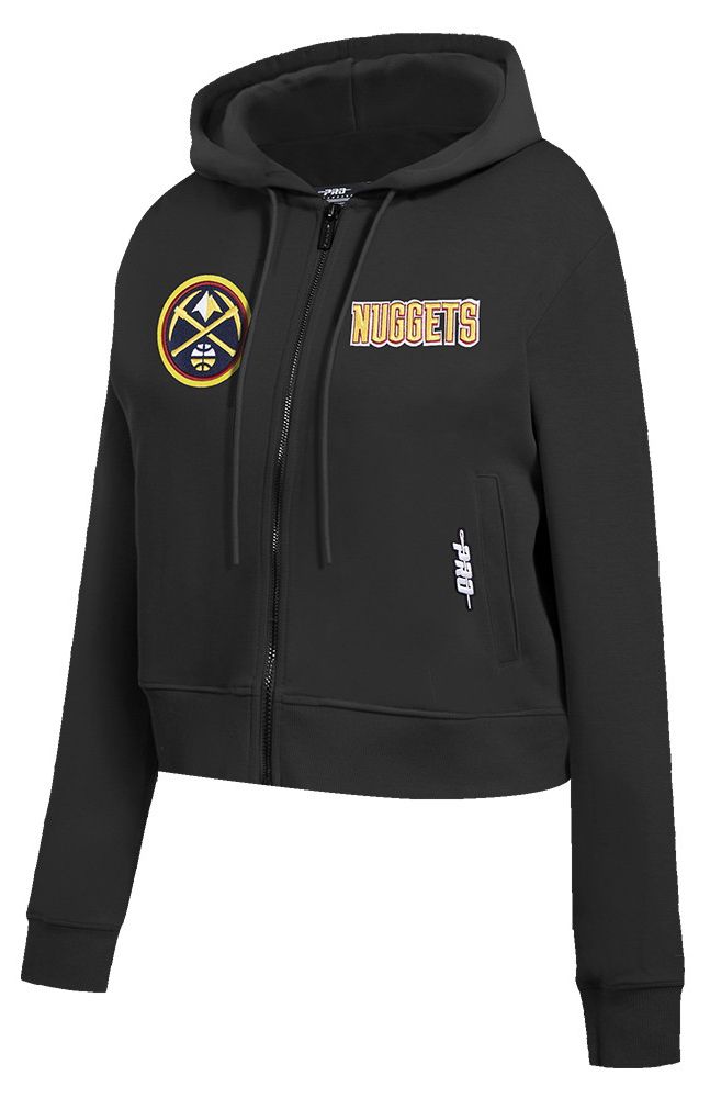 Pro Standard Women's Denver Nuggets Black Wordplay Full Zip Hoodie product image