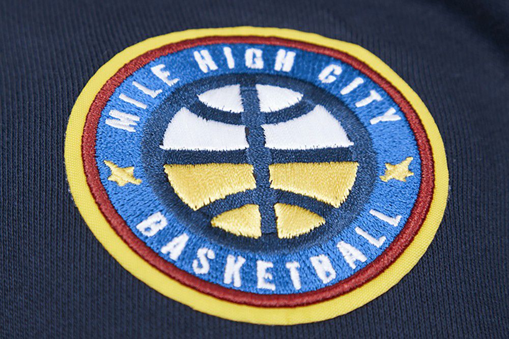 Pro Standard Women's Denver Nuggets Navy Classic Cropped Fleece Pullover Hoodie product image