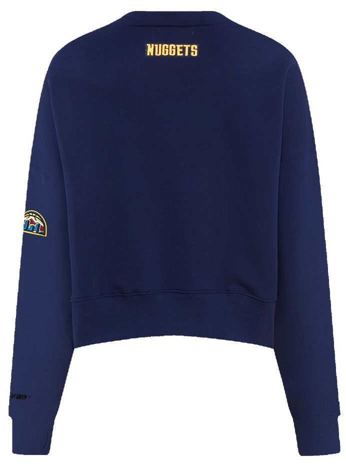 Pro Standard Women's Denver Nuggets Navy Classic Fleece Crewneck Sweatshirt product image
