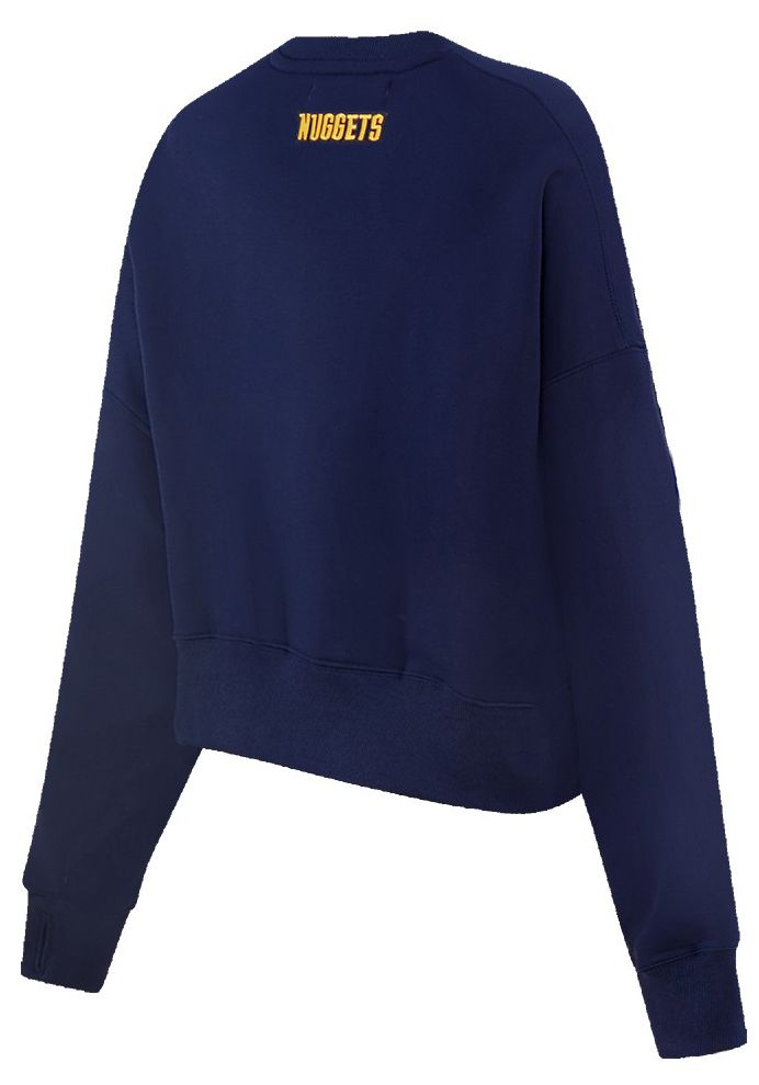 Pro Standard Women's Denver Nuggets Navy Classic Fleece Crewneck Sweatshirt product image