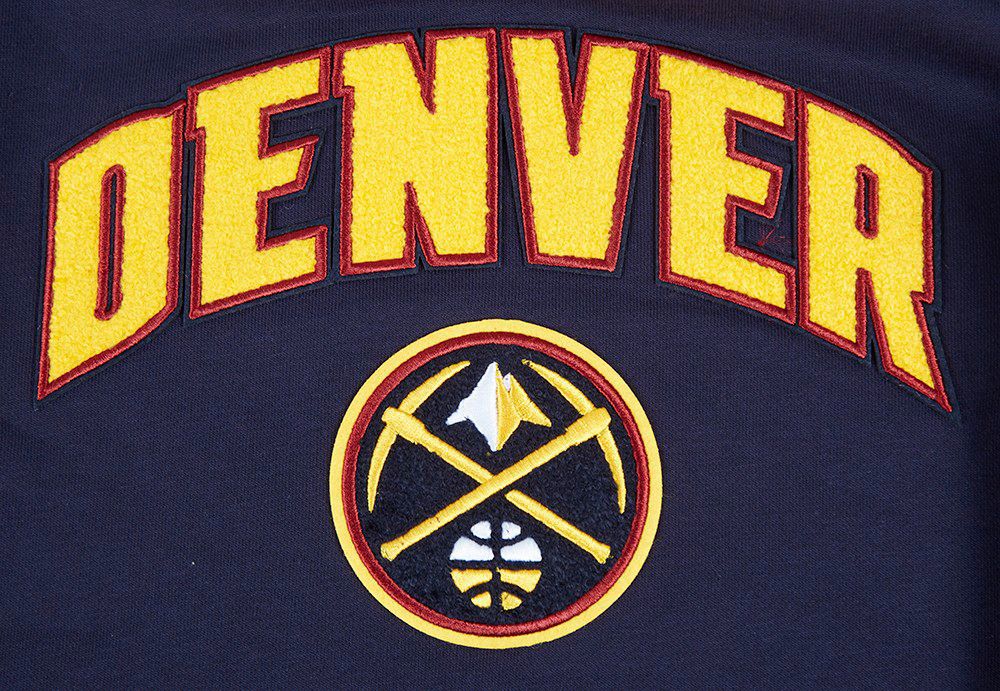 Pro Standard Women's Denver Nuggets Navy Classic Fleece Crewneck Sweatshirt product image