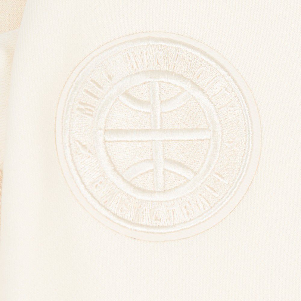 Pro Standard Women's Denver Nuggets Off White Neutral Fleece Crewneck Sweatshirt product image