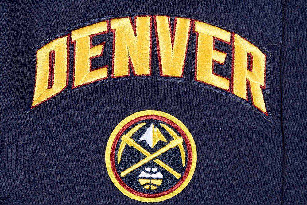 Pro Standard Women's Denver Nuggets Navy Classic Fleece Shorts product image