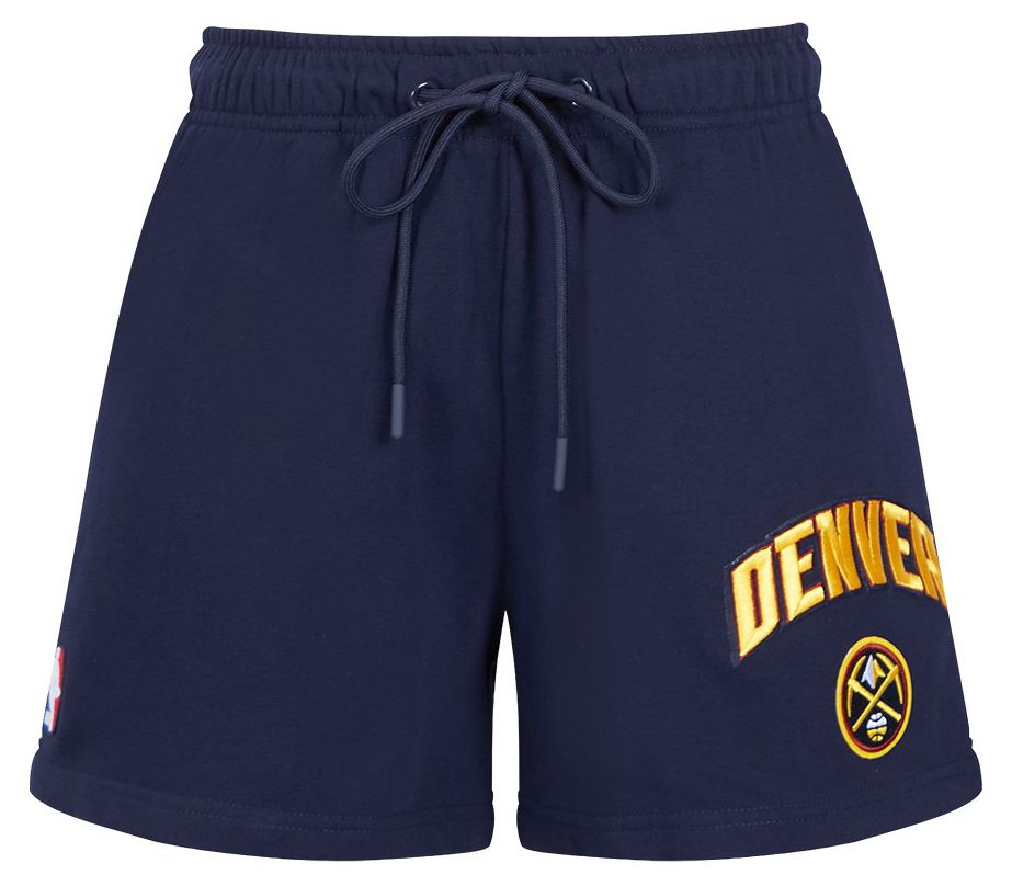 Pro Standard Women's Denver Nuggets Navy Classic Fleece Shorts product image