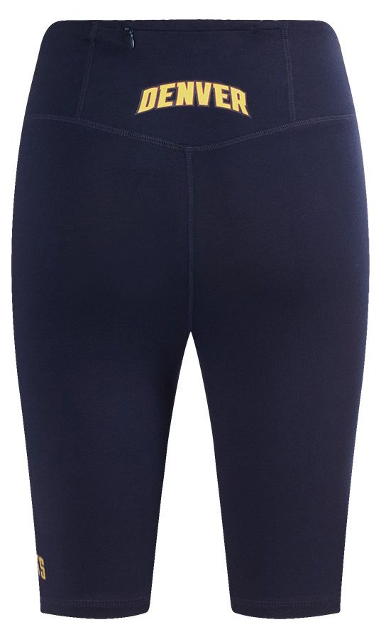 Pro Standard Women's Denver Nuggets Navy Classic Cotton Bike Shorts product image