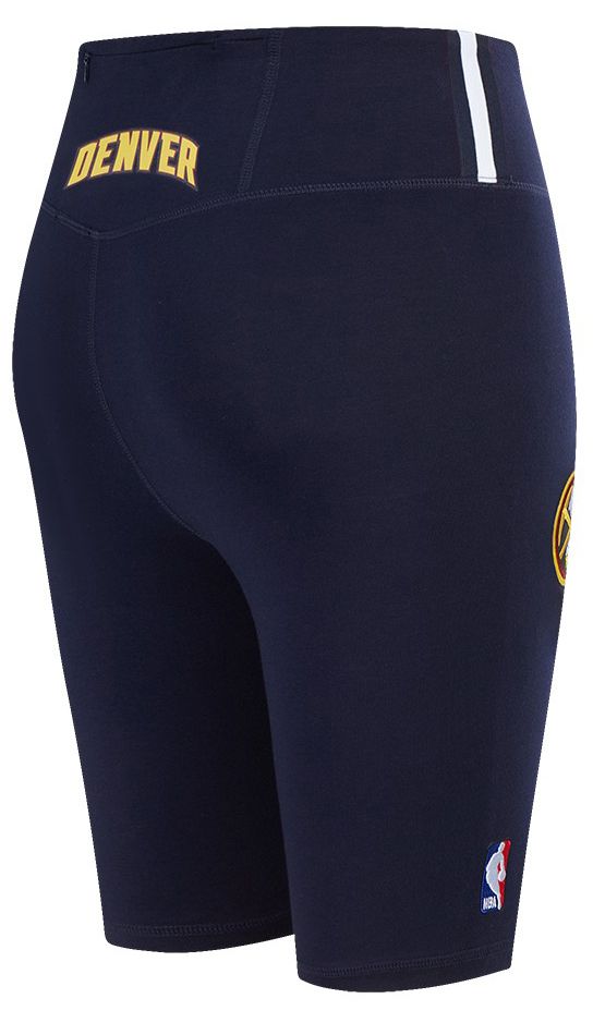 Pro Standard Women's Denver Nuggets Navy Classic Cotton Bike Shorts product image