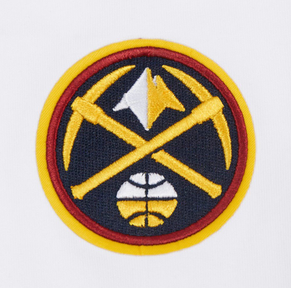 Pro Standard Women's Denver Nuggets White Classic Cotton Bike Shorts product image