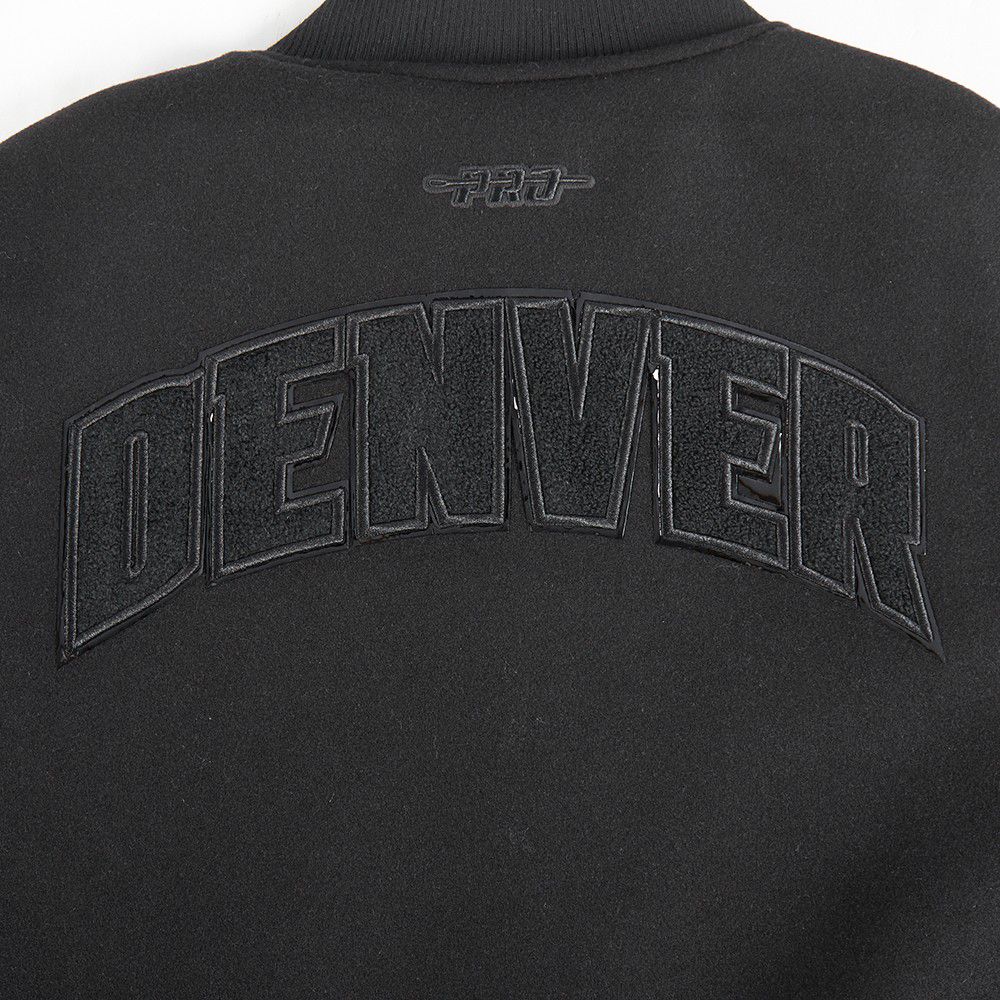 Pro Standard Women's Denver Nuggets Black Classic Wool Varsity Jacket product image