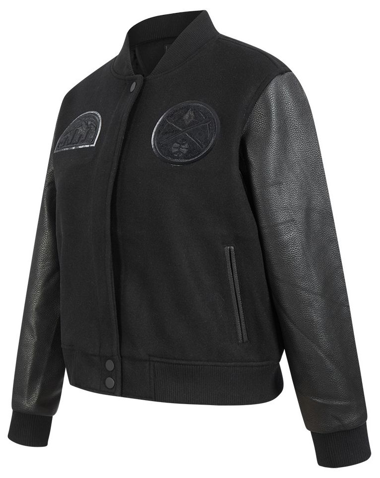 Pro Standard Women's Denver Nuggets Black Classic Wool Varsity Jacket product image