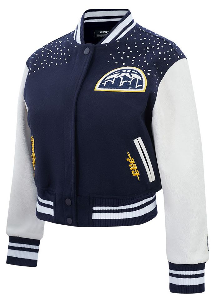 Pro Standard Women's Denver Nuggets Navy Legacy Varsity Jacket product image