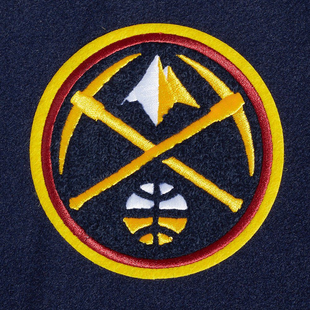 Pro Standard Women's Denver Nuggets Navy Classic Wool Varsity Jacket product image