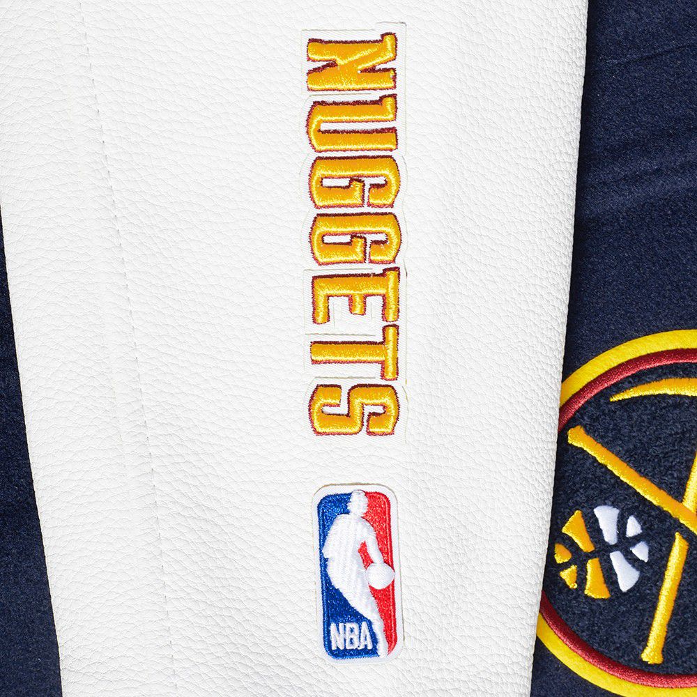 Pro Standard Women's Denver Nuggets Navy Classic Wool Varsity Jacket product image