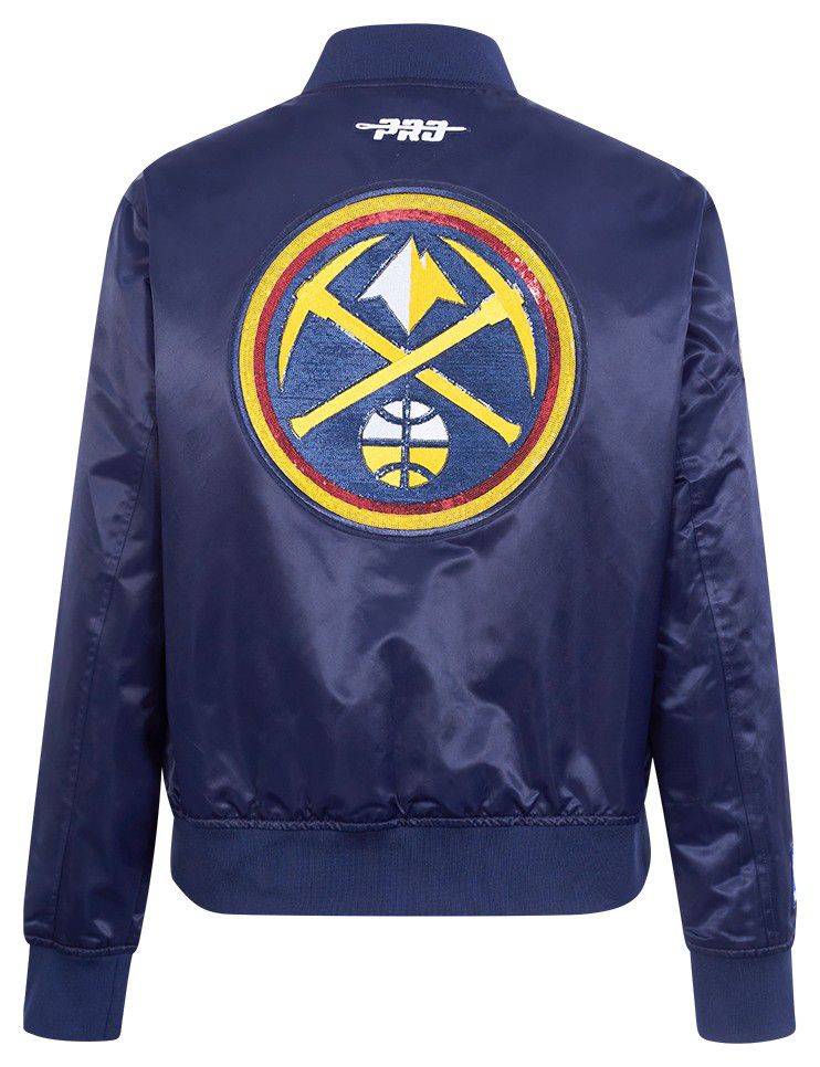 Pro Standard Women's Denver Nuggets Navy Game Day Classics Satin Jacket product image