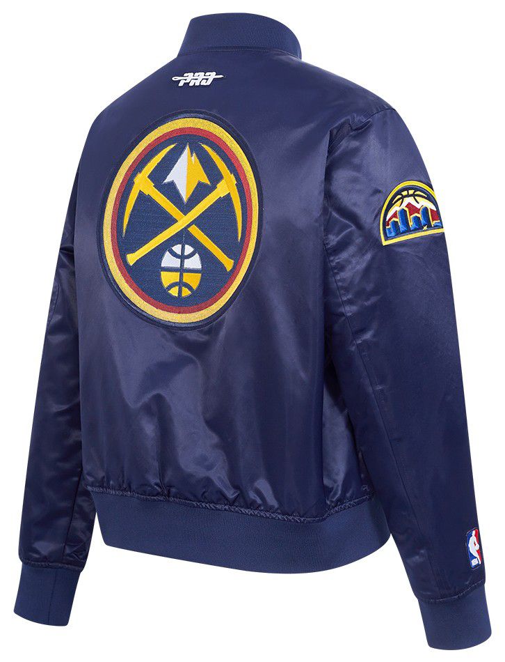 Pro Standard Women's Denver Nuggets Navy Game Day Classics Satin Jacket product image