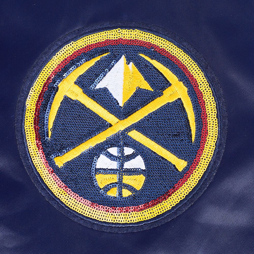 Pro Standard Women's Denver Nuggets Navy Game Day Classics Satin Jacket product image
