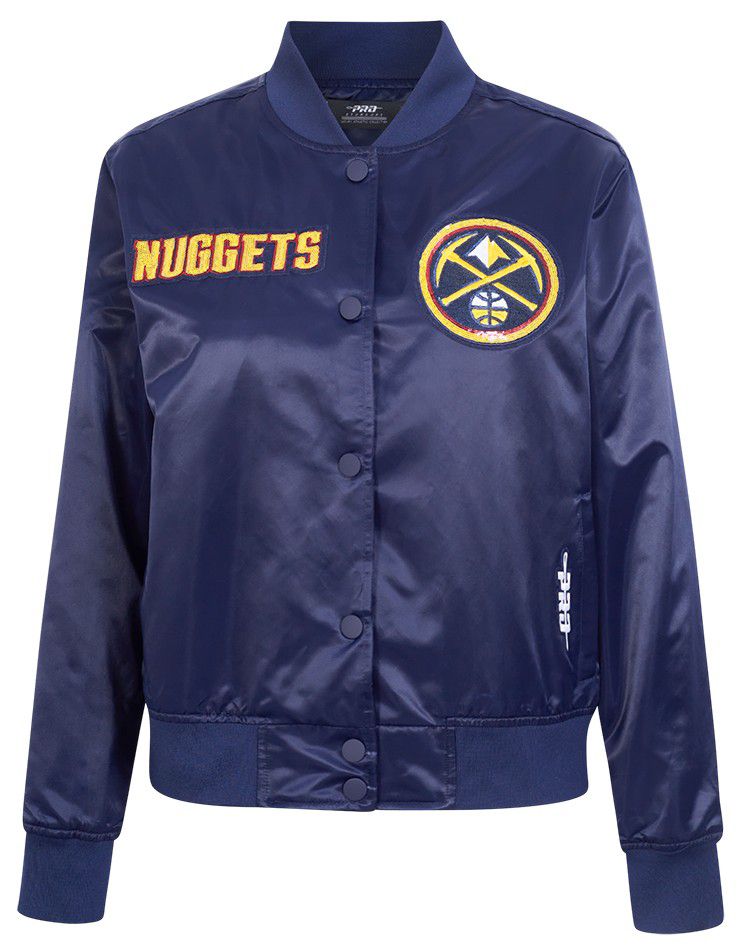 Pro Standard Women's Denver Nuggets Navy Game Day Classics Satin Jacket product image