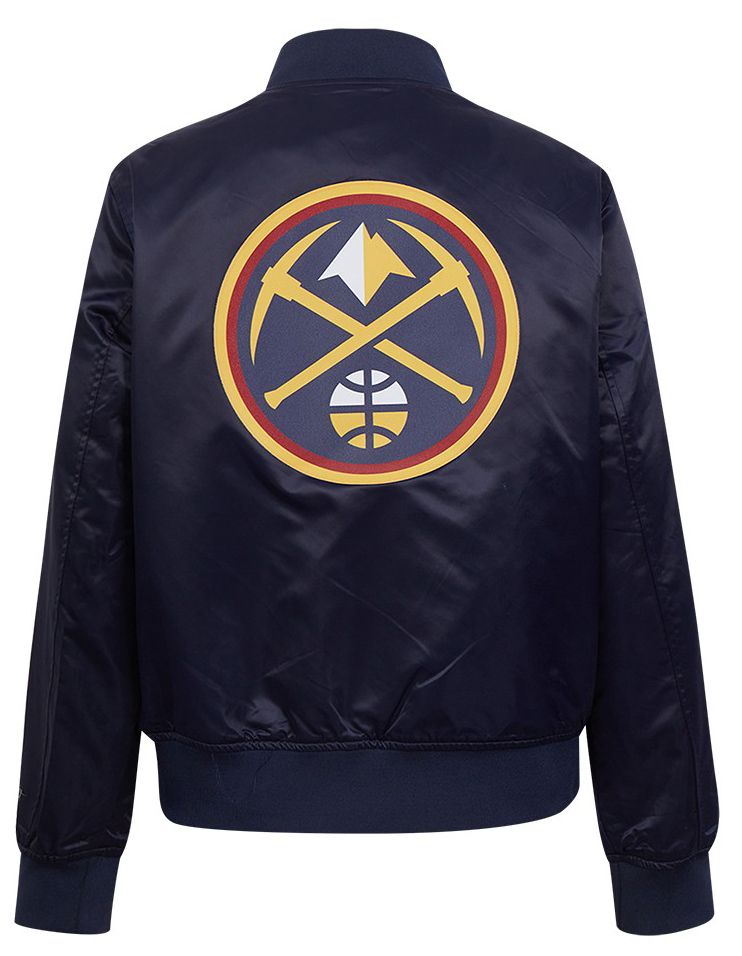Pro Standard Women's Denver Nuggets Navy Classic Satin Jacket product image