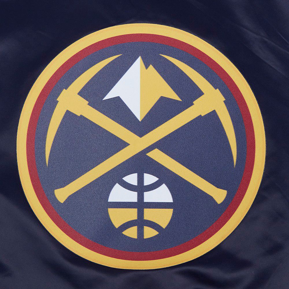 Pro Standard Women's Denver Nuggets Navy Classic Satin Jacket product image