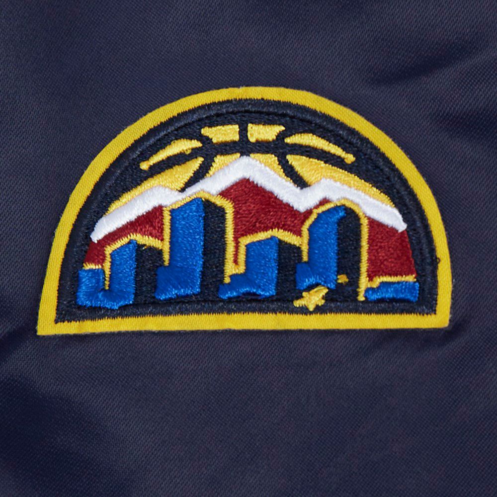 Pro Standard Women's Denver Nuggets Navy Classic Satin Jacket product image