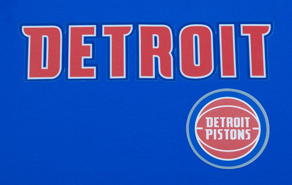 Pro Standard Men's Detroit Pistons Blue Classic Mesh Striped Short Sleeve T-Shirt product image