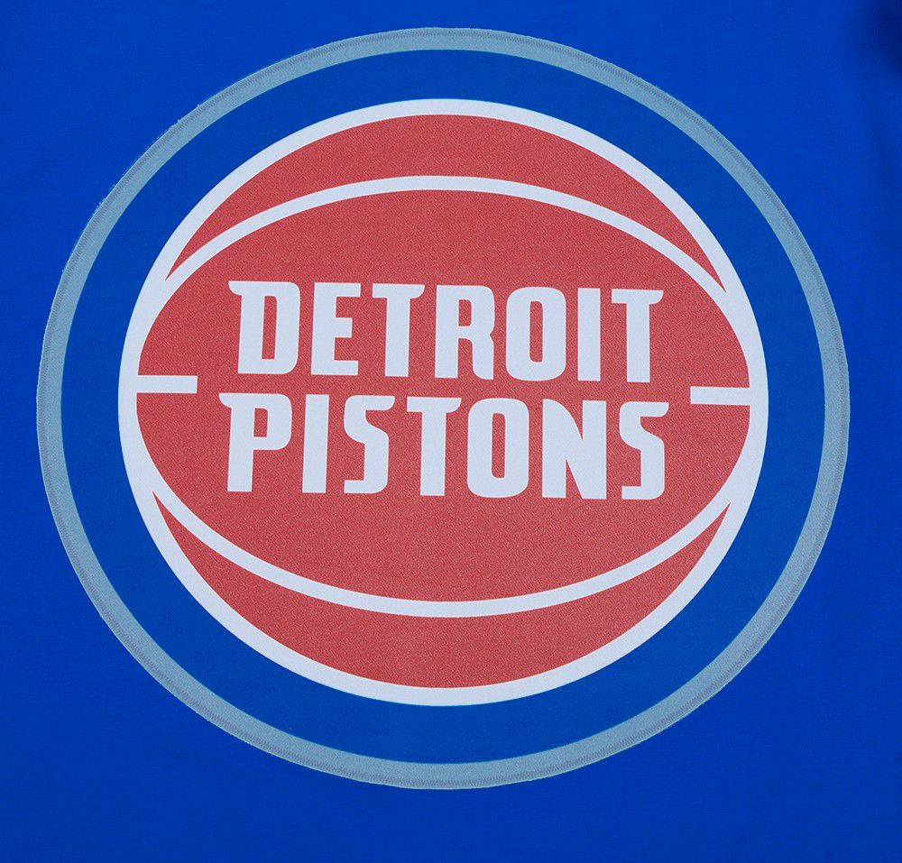 Pro Standard Men's Detroit Pistons Blue Classic Mesh Striped Short Sleeve T-Shirt product image