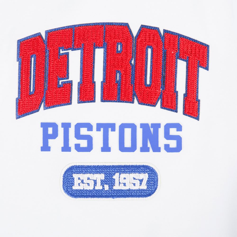 Pro Standard Men's Detroit Pistons White City Arch T-Shirt product image