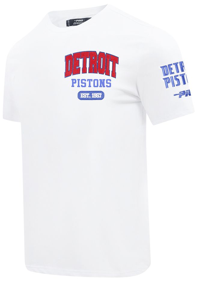Pro Standard Men's Detroit Pistons White City Arch T-Shirt product image