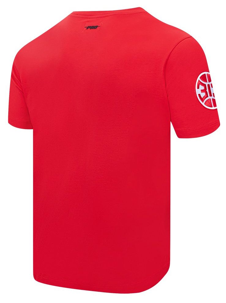 Pro Standard Men's Detroit Pistons Red Classic Chenille T-Shirt product image