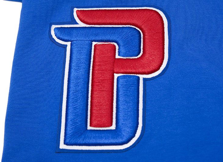 Pro Standard Men's Detroit Pistons Blue Classic Chenille T-Shirt product image