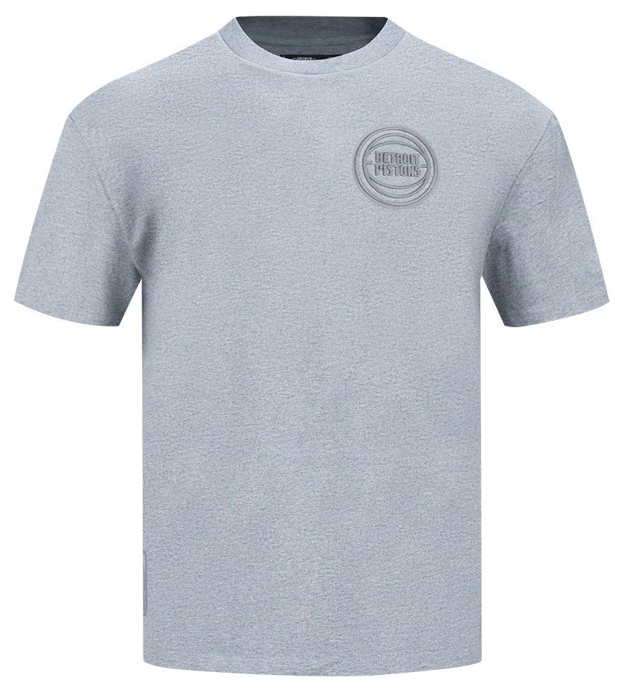 Pro Standard Men's Detroit Pistons Gray Neutral Drop Shoulder Short Sleeve T-Shirt product image