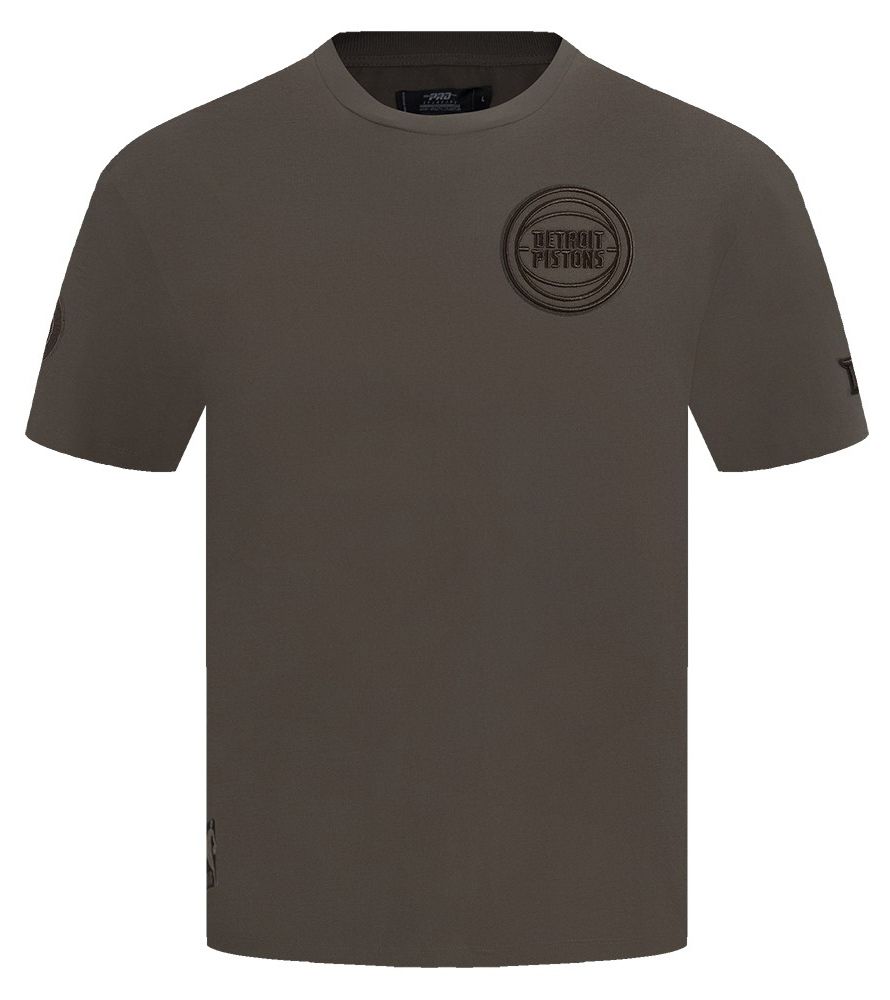 Pro Standard Men's Detroit Pistons Taupe Neutral Drop Shoulder Short Sleeve T-Shirt product image