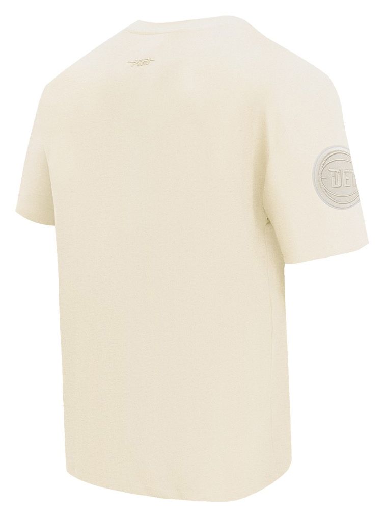 Pro Standard Men's Detroit Pistons Off White Neutral Drop Shoulder Short Sleeve T-Shirt product image