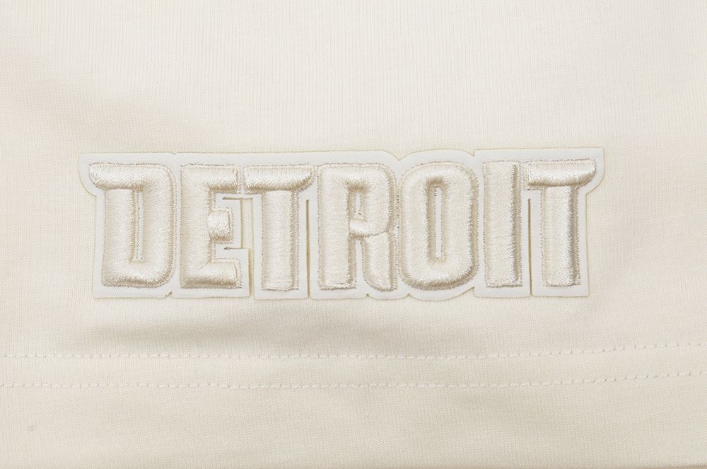 Pro Standard Men's Detroit Pistons Off White Neutral Drop Shoulder Short Sleeve T-Shirt product image