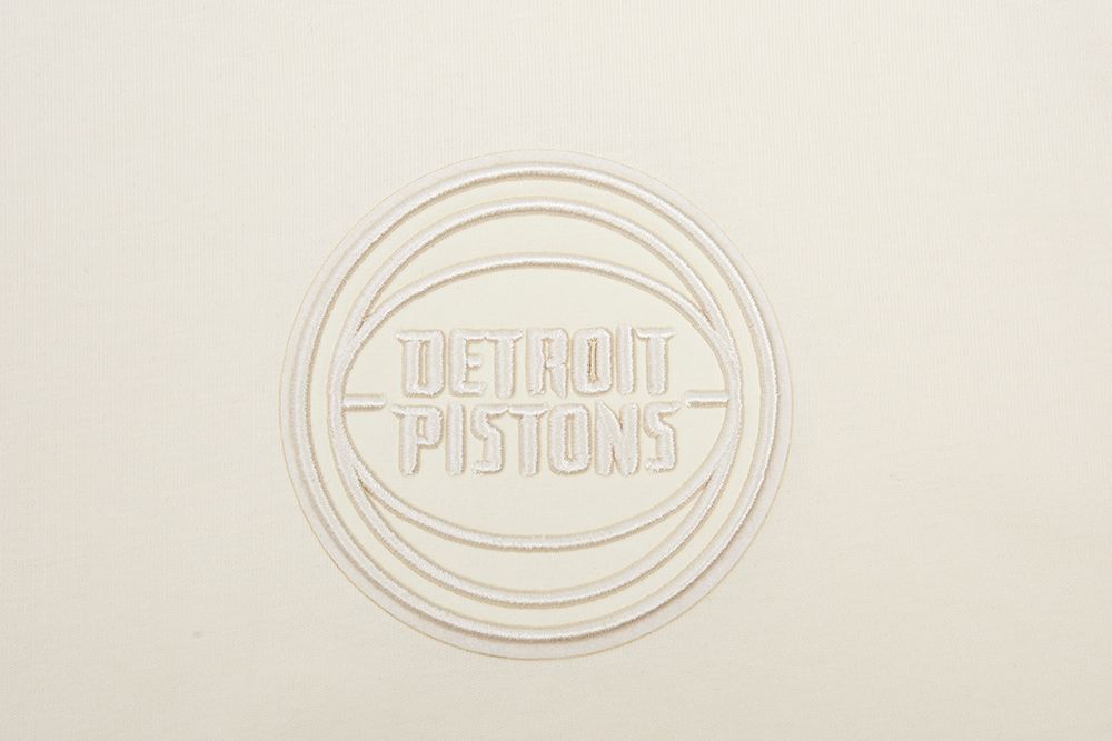 Pro Standard Men's Detroit Pistons Off White Neutral Drop Shoulder Short Sleeve T-Shirt product image