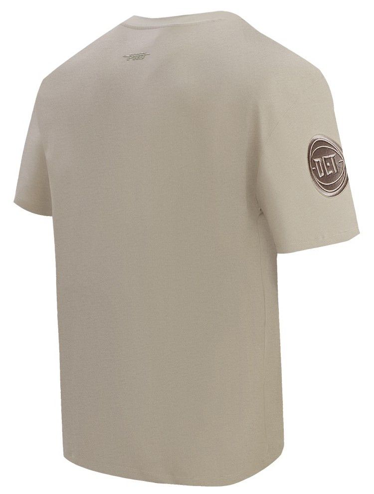 Pro Standard Men's Detroit Pistons Taupe Neutral Drop Shoulder Short Sleeve T-Shirt product image