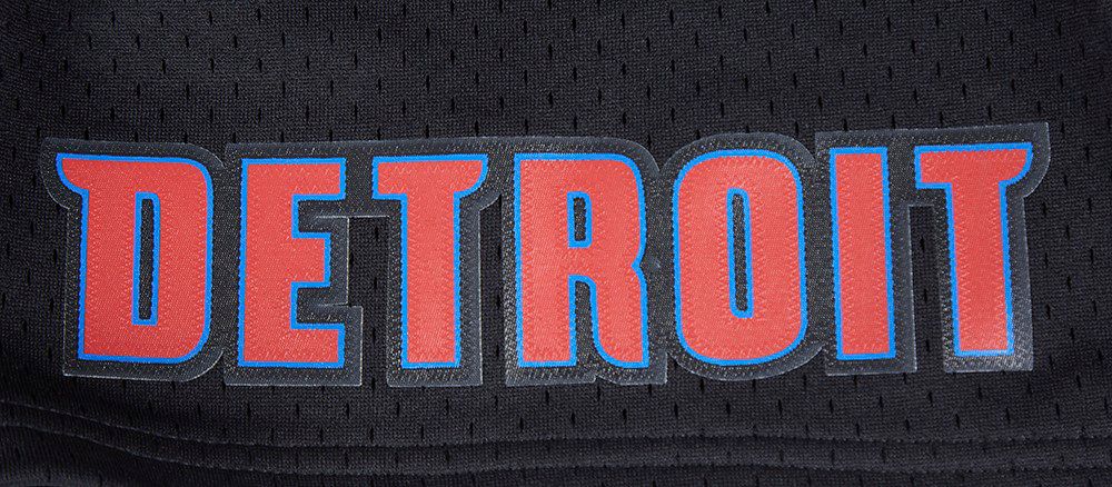 Pro Standard Men's Detroit Pistons Black Classic Mesh Shorts product image
