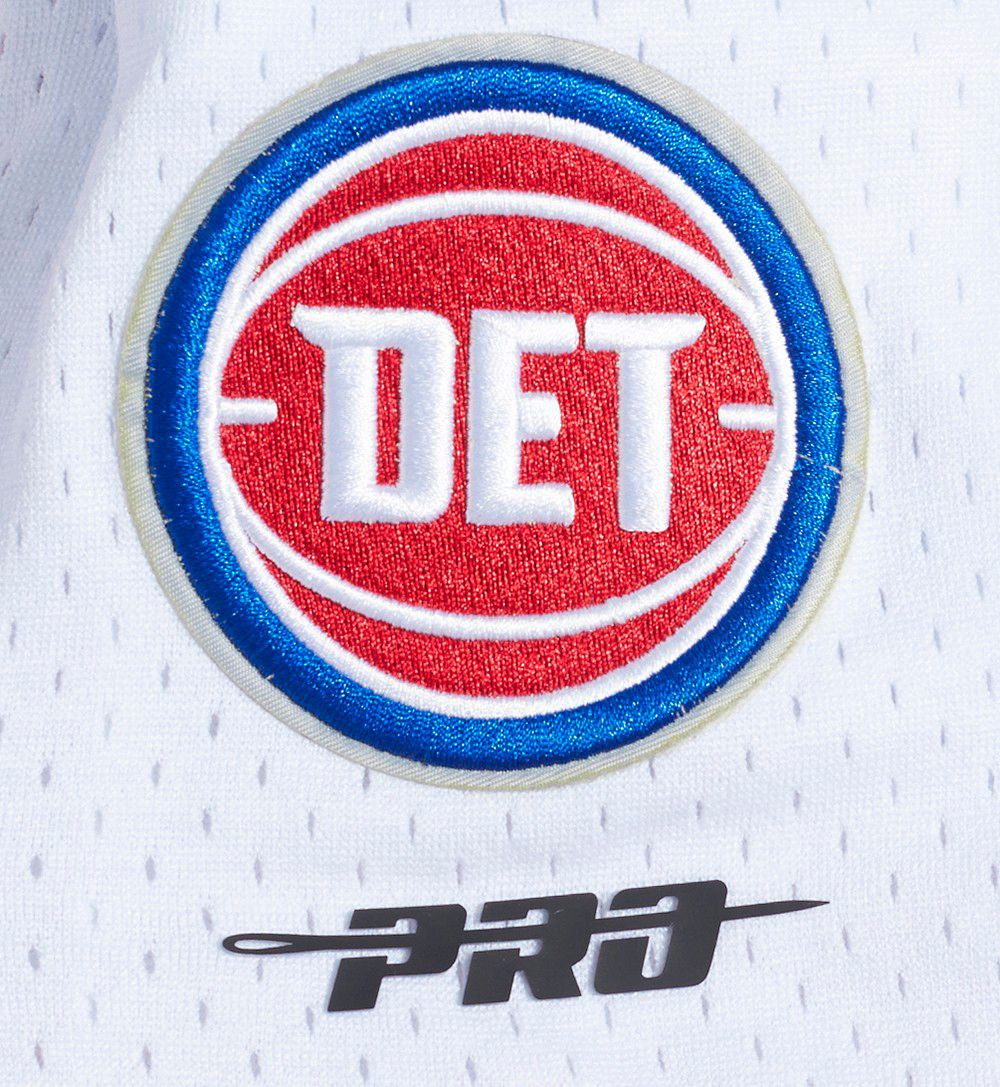 Pro Standard Men's Detroit Pistons Red Script Tail Fleece Shorts product image