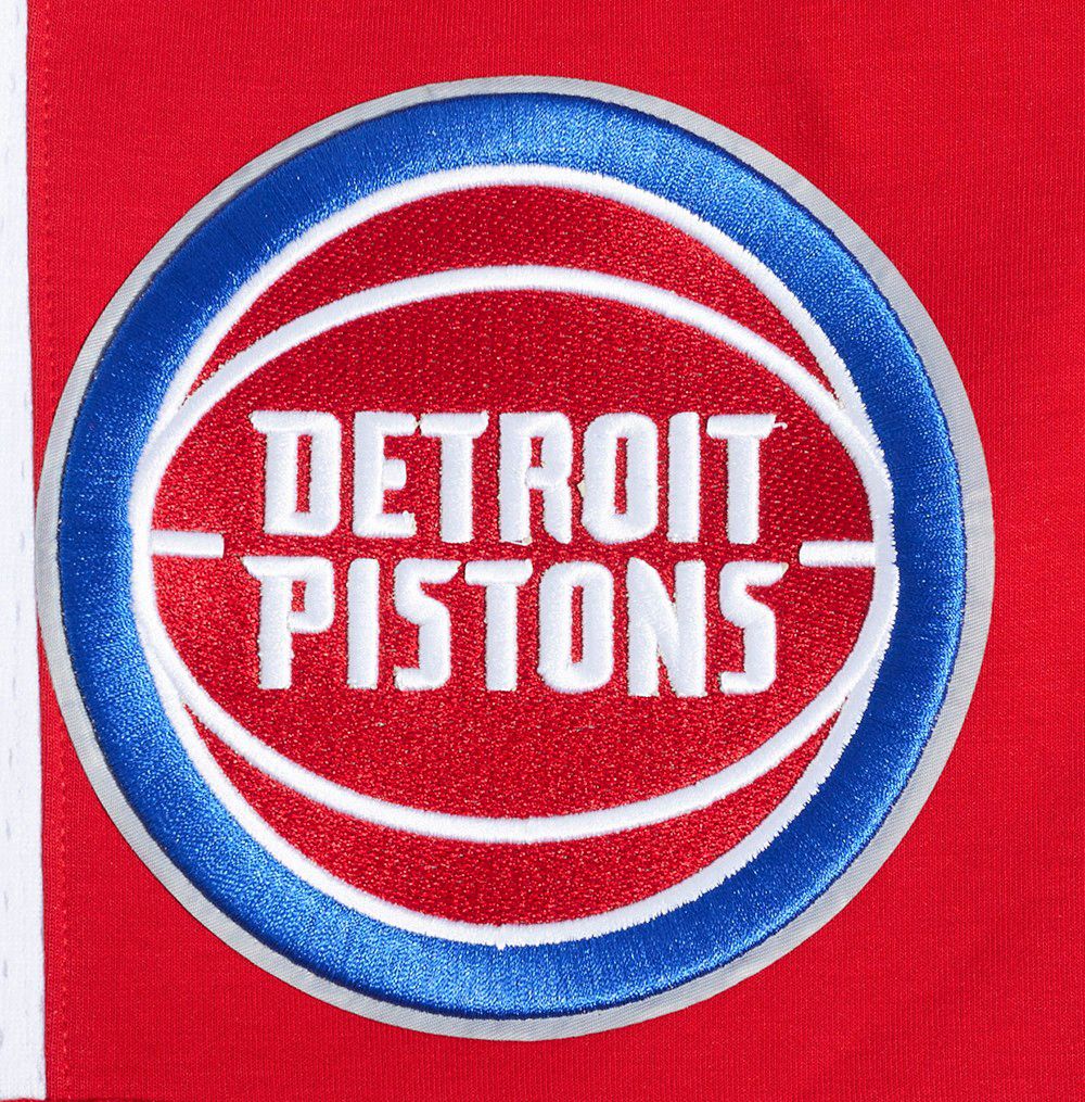 Pro Standard Men's Detroit Pistons Red Script Tail Fleece Shorts product image