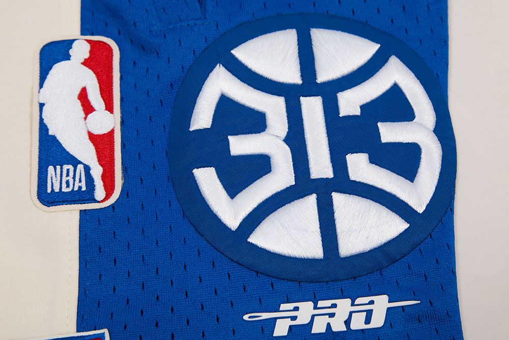 Pro Standard Adult Detroit Pistons White Retro Shorts product image