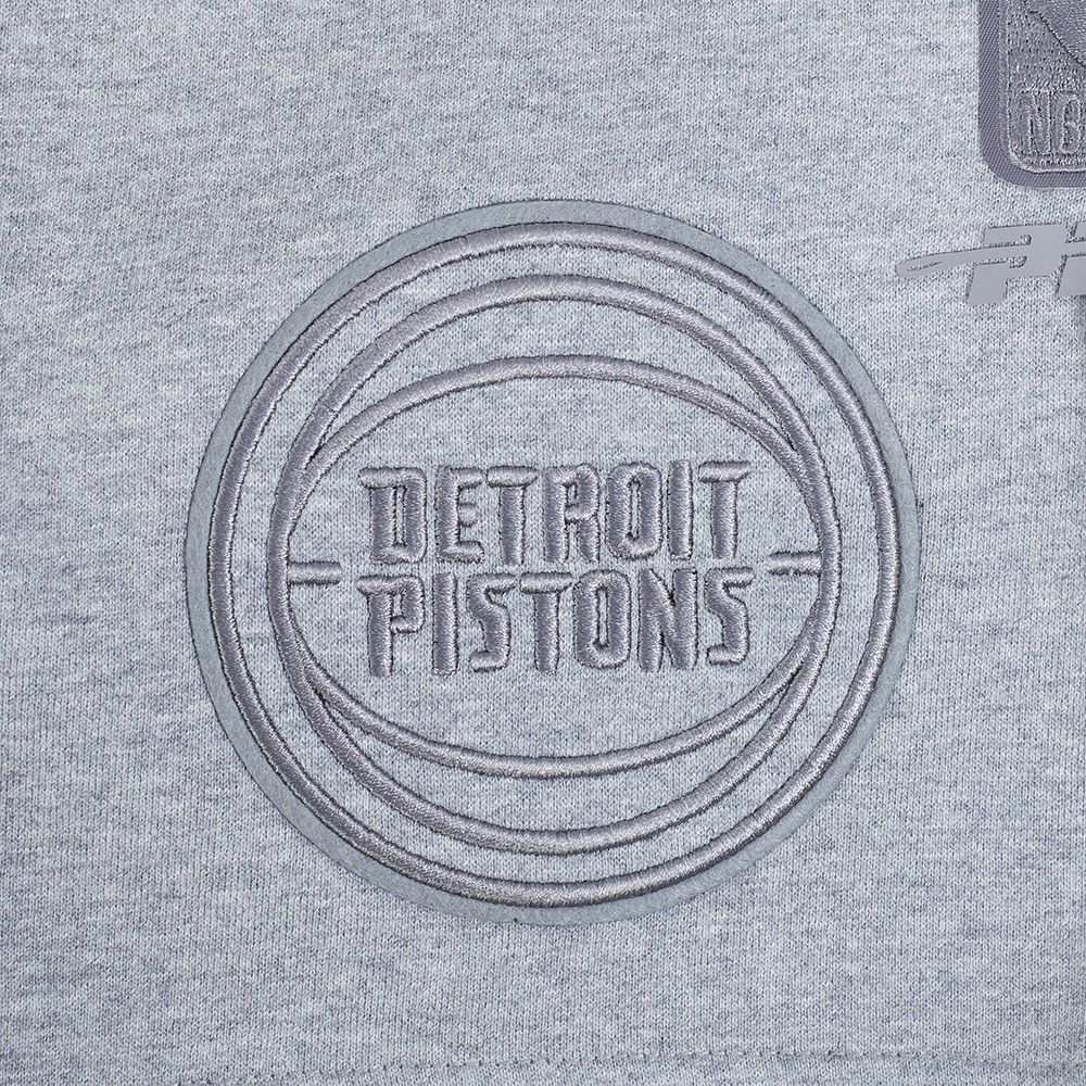 Pro Standard Men's Detroit Pistons Gray Neutral Fleece Shorts product image