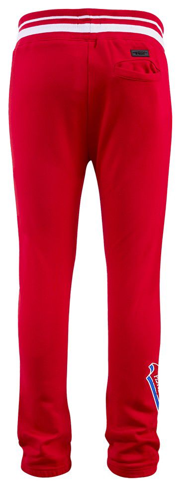 Pro Standard Men's Detroit Pistons Red Script Tail Rib Fleece Sweatpants product image