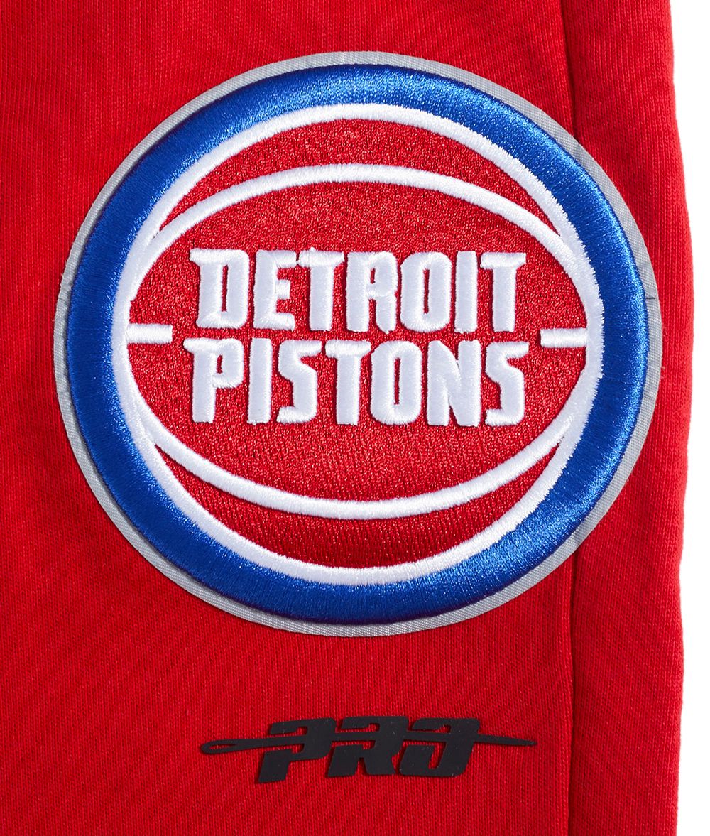 Pro Standard Men's Detroit Pistons Red Script Tail Rib Fleece Sweatpants product image