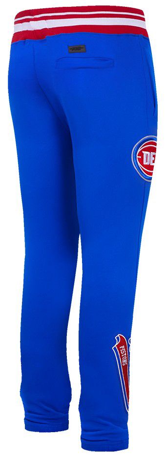 Pro Standard Men's Detroit Pistons Blue Script Tail Rib Fleece Sweatpants product image