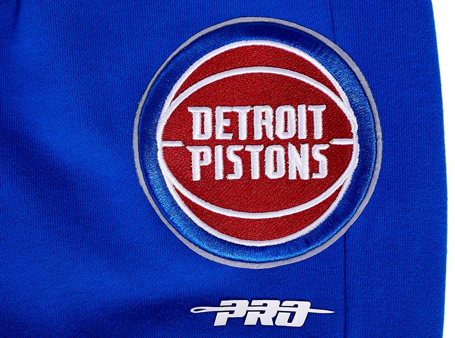 Pro Standard Men's Detroit Pistons Blue Script Tail Rib Fleece Sweatpants product image